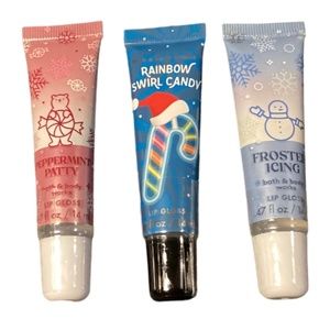 Lip Gloss Peppermint Patty Rainbow Swirl Candy Frosted Icing Bath & Body Works